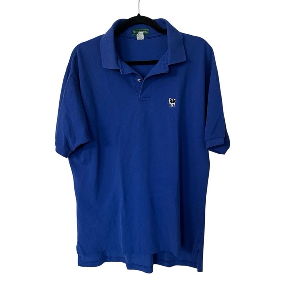 Outer Banks Men’s Short Sleeve Royal Blue Casual Cotton Buttoned Polo Sz XL GUC - Picture 1 of 6